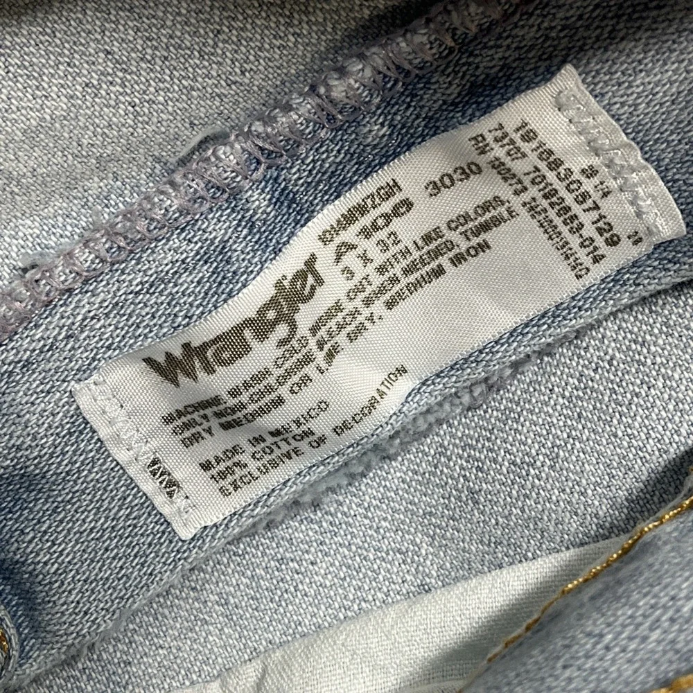 Wrangler Original Cowboy Cut Jeans Denim Natural Rise Slim Fit 3x32 Cowgirl